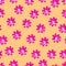 Floral seamless pattern.Â Hand painted daisy plum.